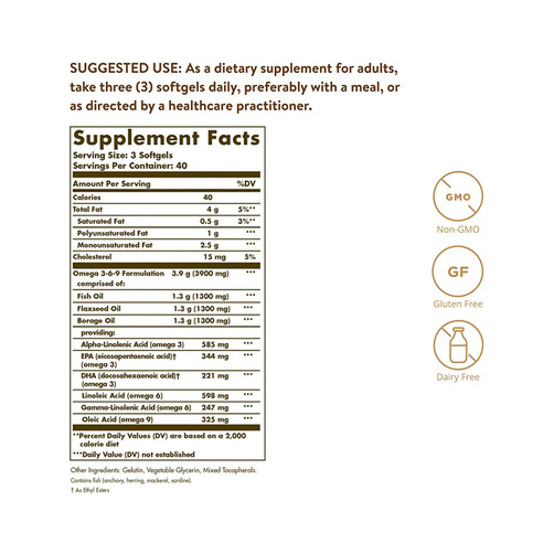 솔가 오메가-3 피쉬 오일 농축물 (120정)