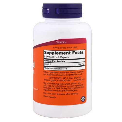 나우푸드 이노시톨 캡슐 500mg, 100 캡슐
