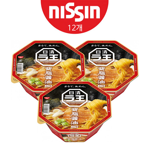 [NISSIN] 닛신 라오 라왕 세아부라쇼유 112gX12개