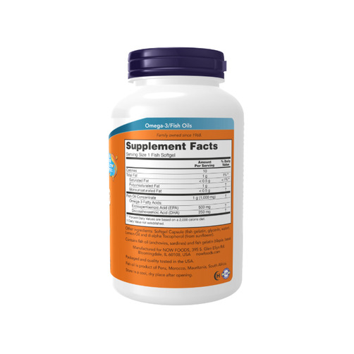 나우푸드 울트라 오메가-3 (500 EPA / 250 DHA) 1000mg, 180 피쉬 소프트젤