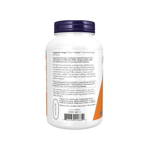 나우푸드 울트라 오메가-3 (500 EPA / 250 DHA) 1000mg, 180 피쉬 소프트젤