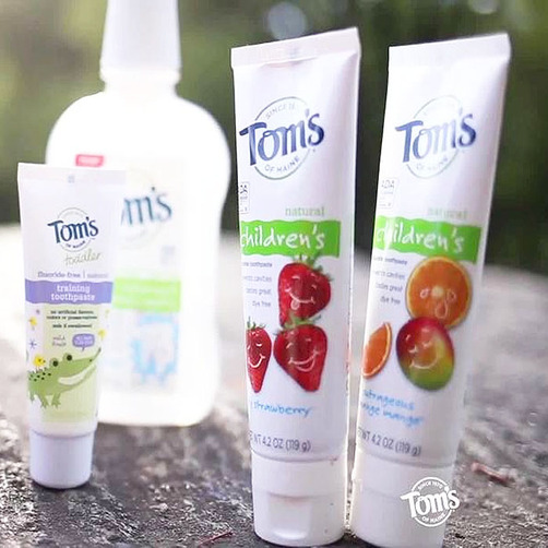 탐스 어린이 치약 불소포함 딸기맛, 144 g (5.1 oz)