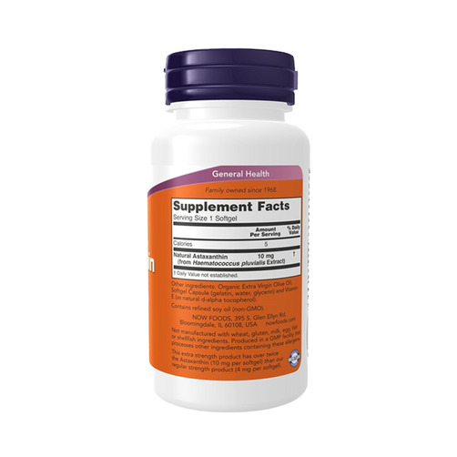 나우푸드 엑스트라 스트랭스 아스타잔틴 10mg, 60 소프트젤