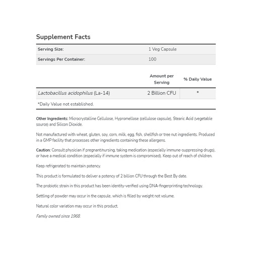 나우푸드 아시도필루스 20억 유산균 250 베지캡슐