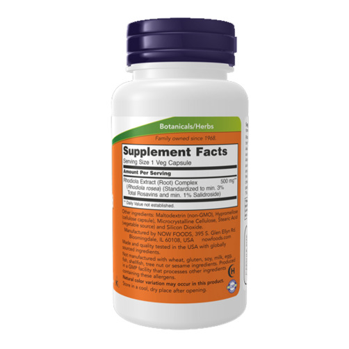 나우푸드 일상의 피로 개선, 면역력 증진의 ! 로디올라 500mg, 60베지캡슐