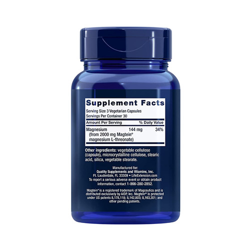 라이프 익스텐션 뉴로-마그 L-트리오네이트 마그네슘, 90정