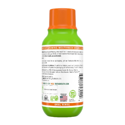 입냄새는 그만! 테라브레스 휴대용 오랄 린스 가글,  마일드 민트(88.7 ml)