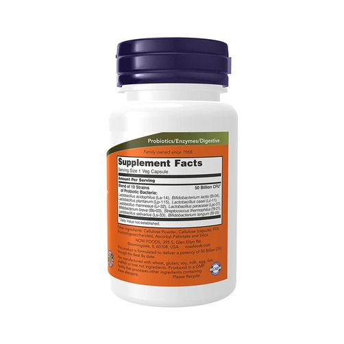나우푸드 프로바이오틱-10 500억, 50 베지캡슐