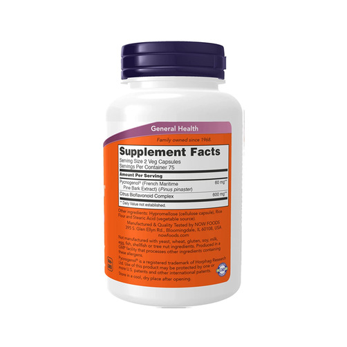 고혈압 개선에 도움을 주며 갱년기 여성에게 '하늘이 내린 선물' 이라 불리는 나우푸드 피크노제놀 30mg 150 베지캡슐