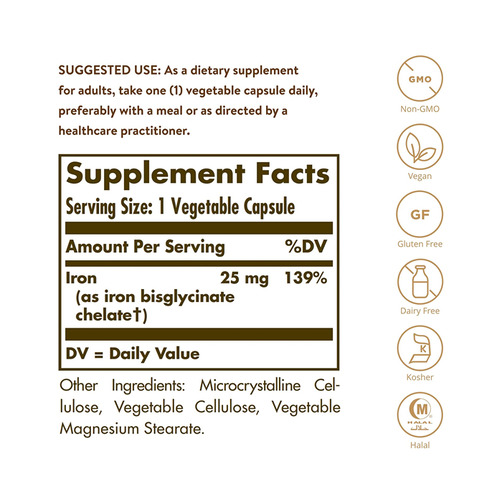 솔가 철분 25mg, 180 정