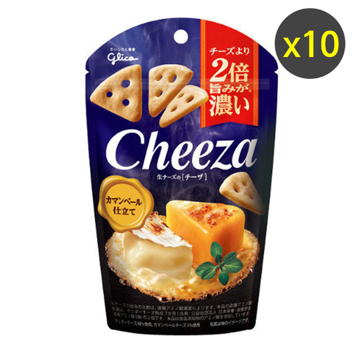[Cheeza] 에자키 글리코 생치즈 스낵_까망베르 치즈맛 x10개세트