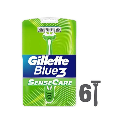 질레트 블루3 센시티브 일회용 면도기 6개입