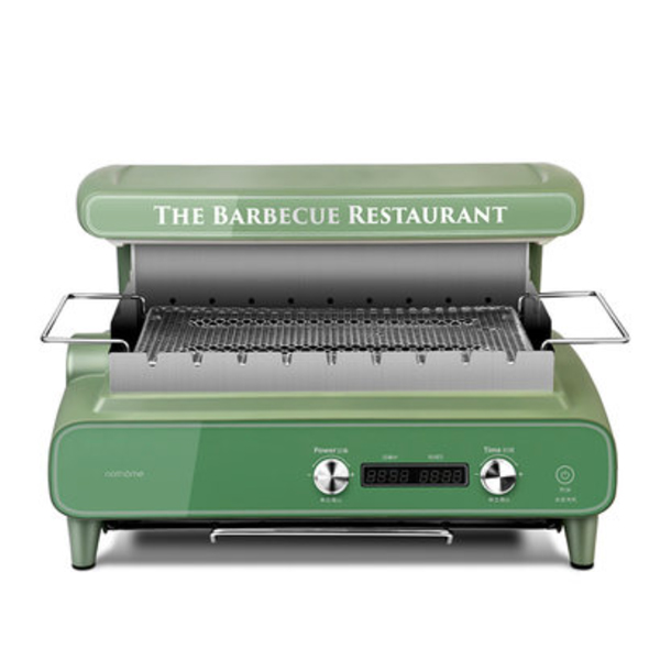 nathome 가정용 멀티 회전식그릴판 회전 꼬치구이 바베큐 NSK12 - 그린- 표준버전