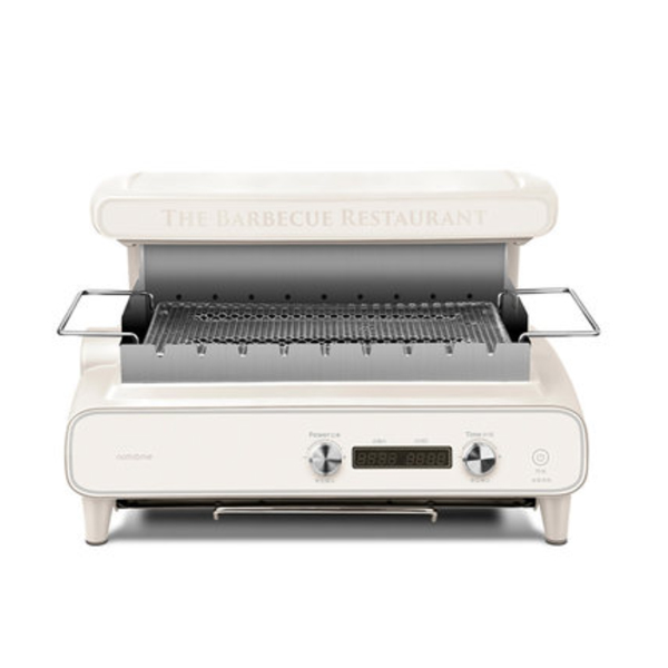 nathome 가정용 멀티 회전식그릴판 회전 꼬치구이 바베큐 NSK12 - 화이트- 표준버전