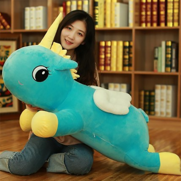 -무료배송- 유니콘 인형,동물 인형,등받이 인형, 45CM - 그린