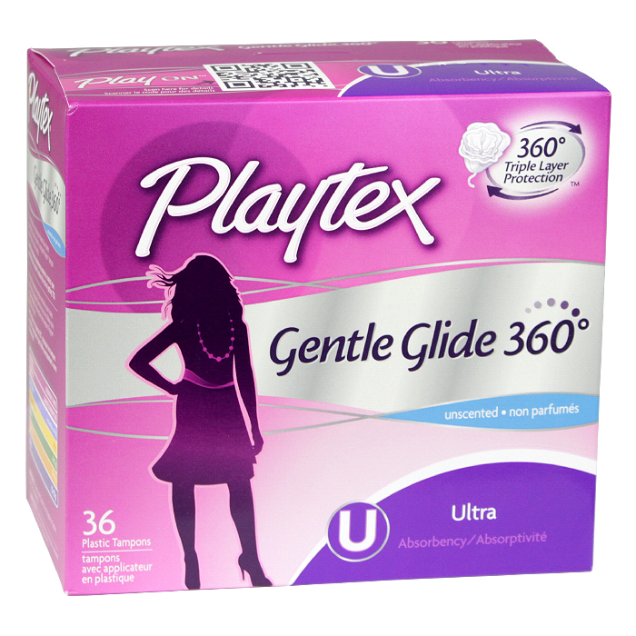 플레이텍스 젠틀 글라이드 360도 탐폰, 울트라 (36 ct.)