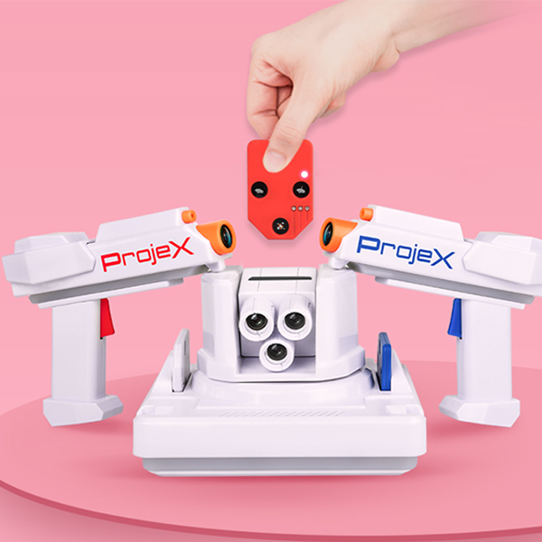 [FUN MAKER] Projex 가정용 실감 사격 게임기 실내 영상게임기  2인용 스크린 사격 게임