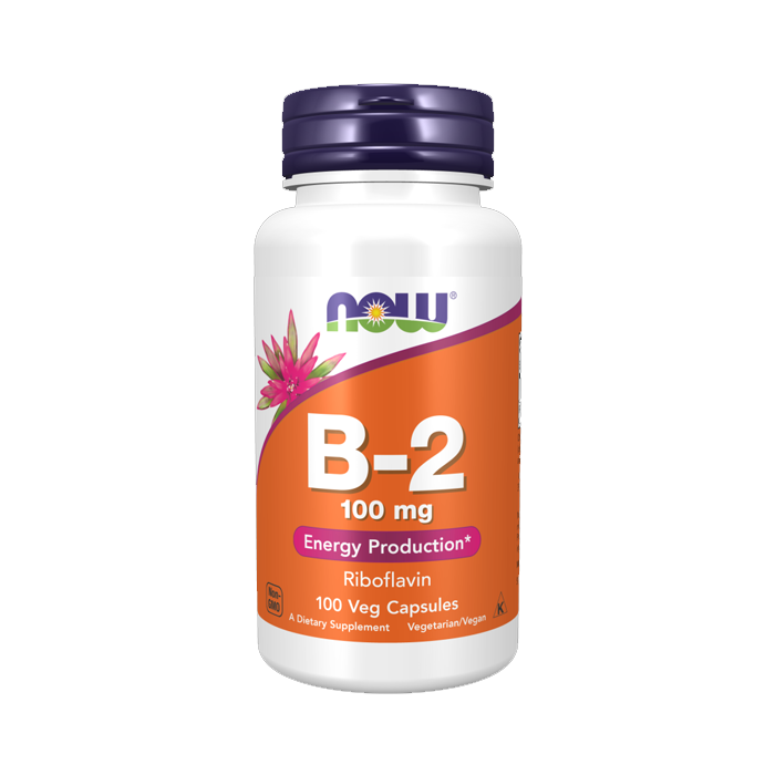 나우푸드 비타민 B-2 리보플라빈 100mg, 100 베지캡슐
