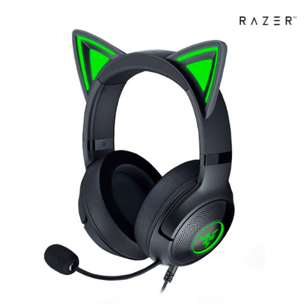 RAZER 레이저 크라켄 키티 V2  Razer Kraken Kitty V2 유선 게이밍 헤드셋 - 블랙