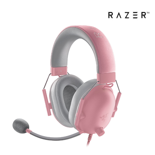 RAZER Blackshark V2X 레이저 블랙샤크 V2X 헤드셋 이어폰 헤드폰 핑크
