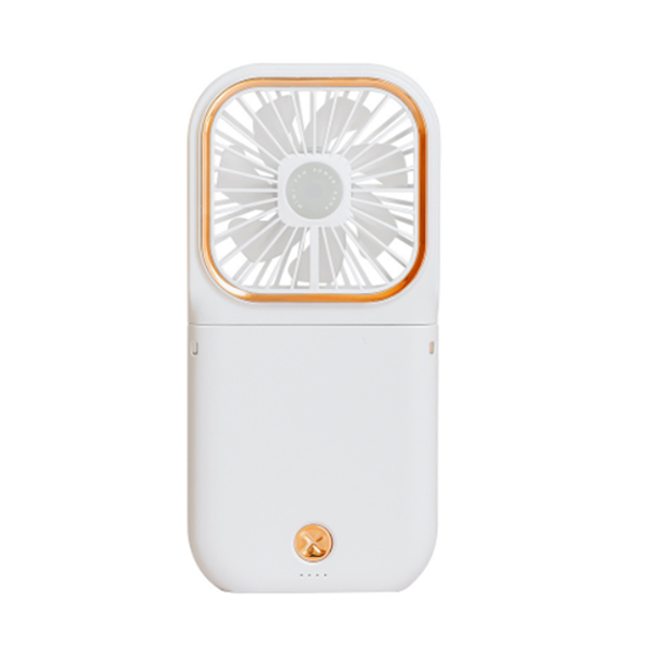 USB 핸드형 미니 소형 접이식 휴대용 목결이선풍기 다용도 선풍기 - 화이트