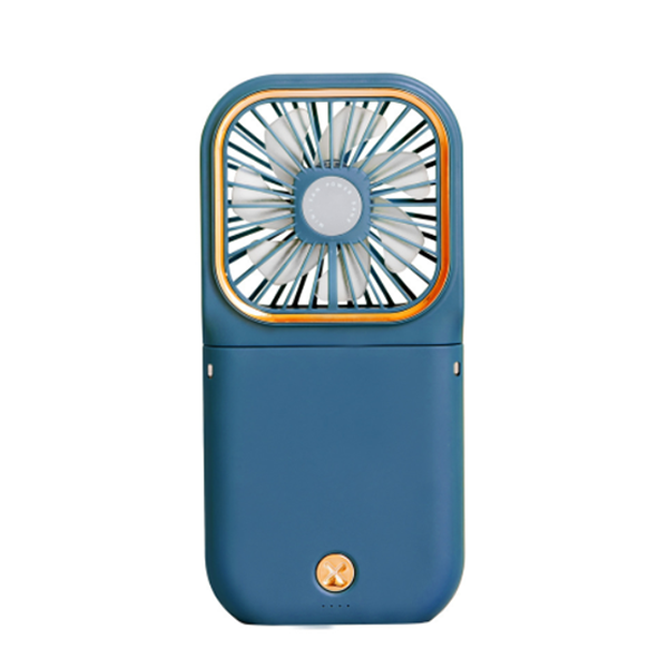 USB 핸드형 미니 소형 접이식 휴대용 목결이선풍기 다용도 선풍기 - 블루