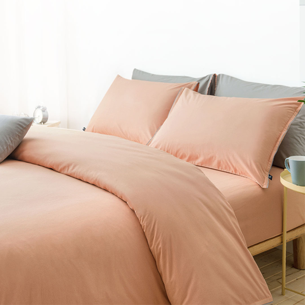 ★무료배송★ 샤오미 메이완 무지 순면 침구 세트 4set - 산호오렌지 1.5m 사용