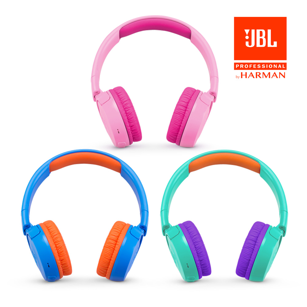 JBL 어린이용 블루투스 키즈 헤드폰 JR300BT 시리즈 - 틸/퍼플