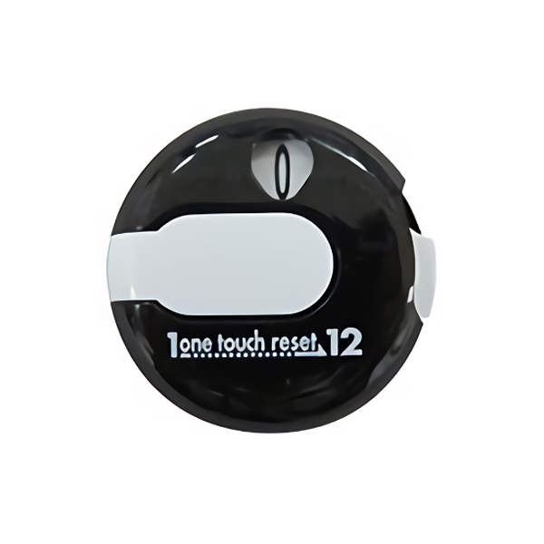 라운드 골프 모자 클립 스코어링 장치 미니 골프 스코어 스트로크 카운터 12홀 기록 - 블랙