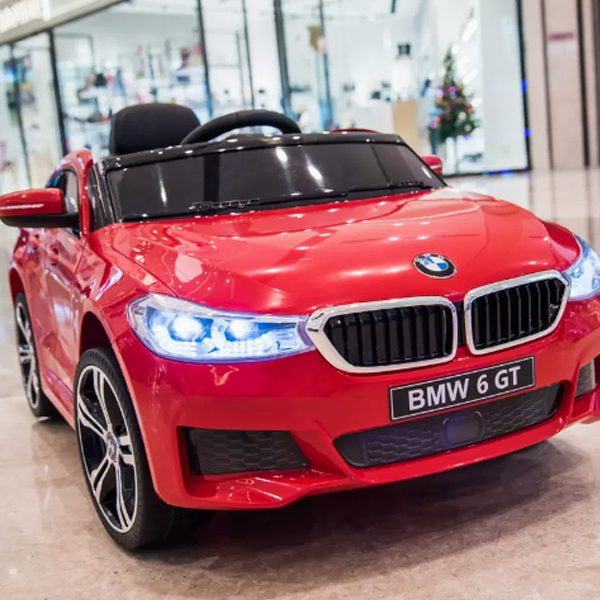 23년 BMW 6시리즈 GT 전기 전동차 푸쉬카 자동차 리몬컨 - 이륜구동+ 플라스틱 좌석_레드