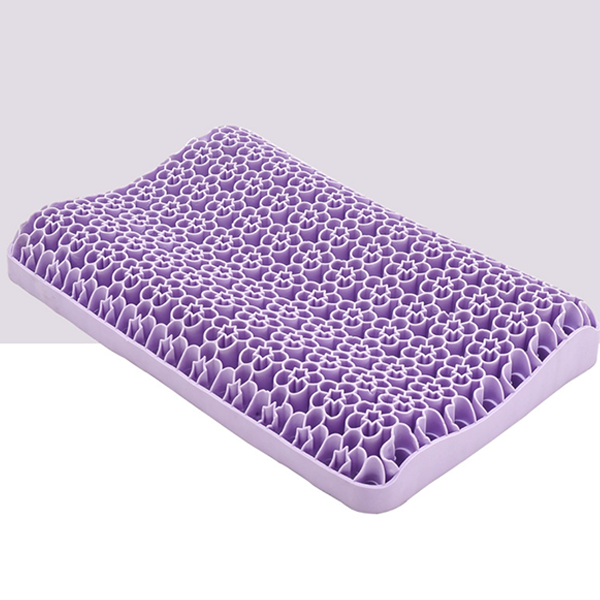 어린이용 키즈용 TPE 기능성 실리콘 베개 경추보호 통기성 좋은 젤리베개 - 보라