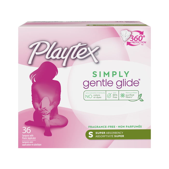플레이텍스 심플리 젠틀 글라이드 탐폰 슈퍼사이즈, 36개입
